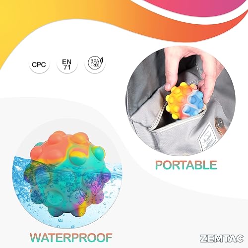 Miniatura 3 de ZEMTAC Poppin Ball Fidget Toy paquete de 4