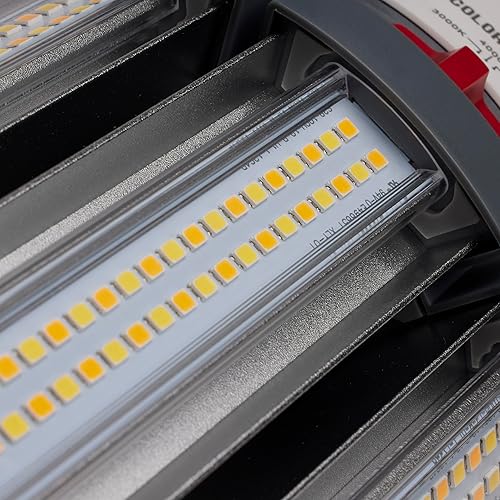 Miniatura 6 de Satco ColorQuick - Lámpara de repuesto LED de base extendida CCT seleccionable de 100 W CCT en estilo utilitario, 10.46 pulgadas de longitud y 5