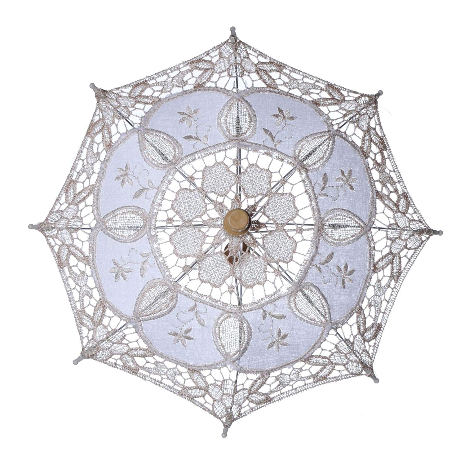 Quner Lace Embroidered Sun Parasol Umbrella Amazon.in Fashion