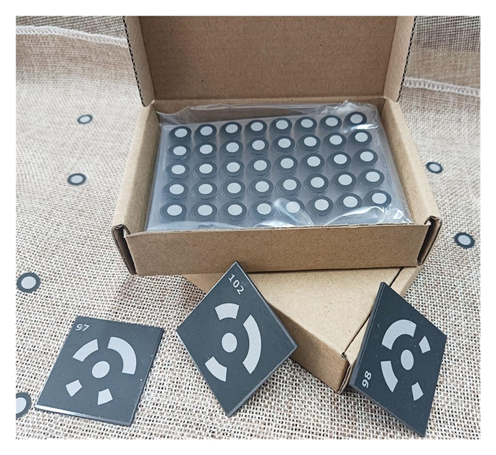 3D-Scan-Marker/Punkte/Aufkleber, Positionierungsziele – Kompatibler 3D-Scanner Zur schnellen Identifizierung(Mag inner 3 outer 6mm(1000))