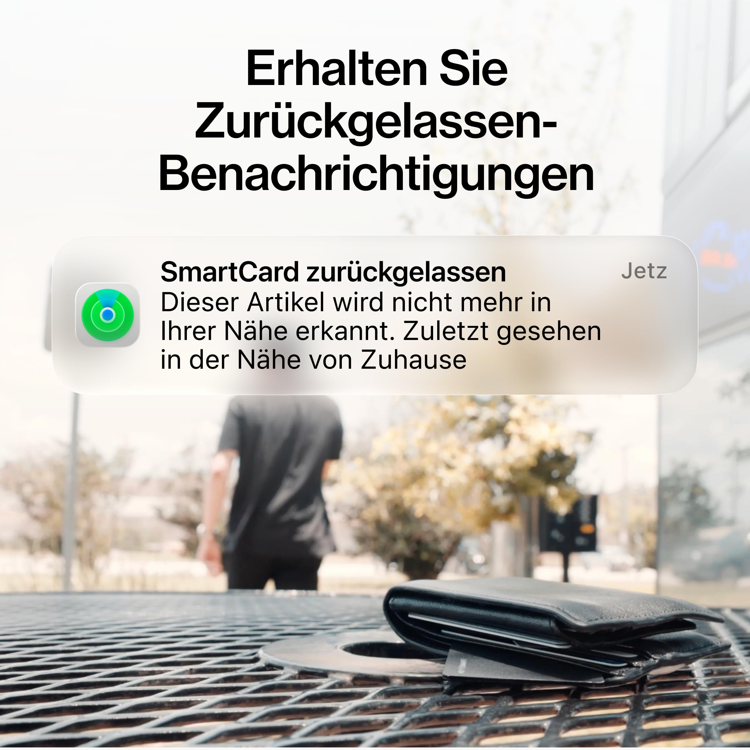 KeySmart SmartCard (Gen 3) – MFI-zertifizierte Wallet-Tracker-Karte, kompatibel mit Apple „Wo ist?“ & Google Find Hub, wiederaufladbarer GPS-Tracker, wasserdicht.3er-Pack