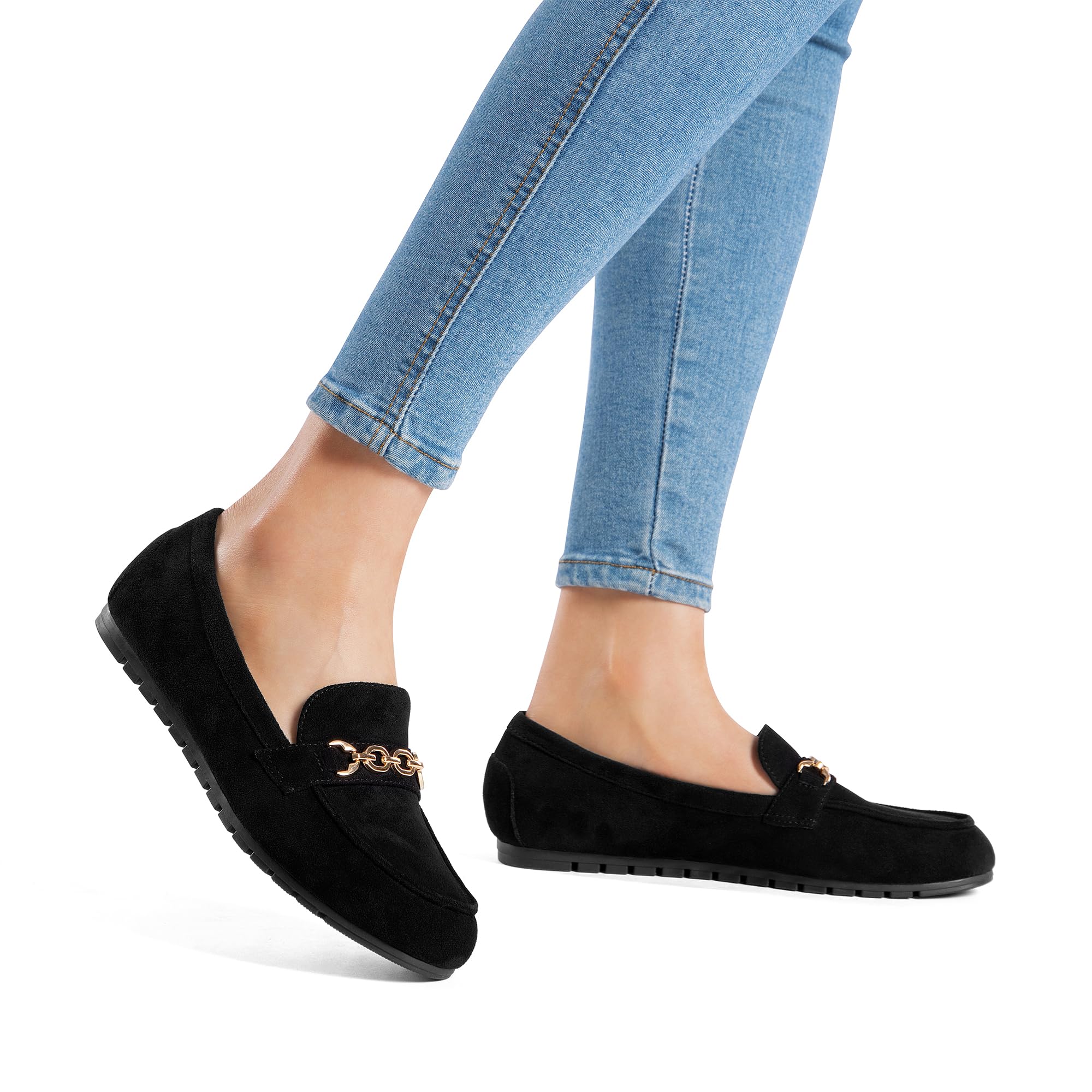DREAM PAIRS Ballerinas für Damen Bequem Leicht rutschfest Flach Freizeit Arbeitsschuhe Komfortable Gehschuhe