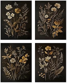 25 Green Bathroom Ideas Bringing Nature Indoors 123 TLESKE Vintage Dark Cottagecore Academia Botanical Posters Prints Unfram...