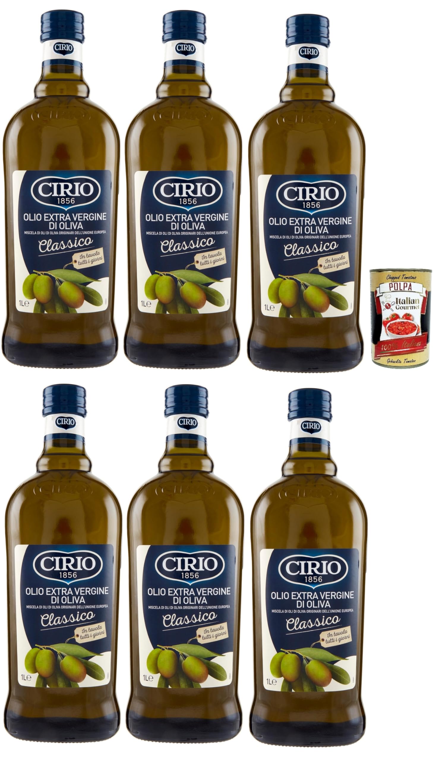 Italian Gourmet Olio Extra Vergine di Oliva Classico nativ 6 x 1L