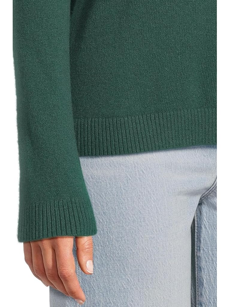 Green L.L.Bean Classic Cashmere Sweater Crewneck