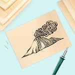 GNIEMCKIN 14 Pack Wooden Canvas Boards for Painting, 9 x 12 Inch wood canvas for Art Projects, Cradled Artist Wood Panels for Oil, Acrylic, Encaustic, Wood Burning, Pouring and More