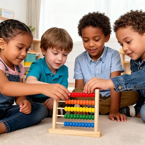 Miniatura 6 de Marco de conteo miniatura,5 filas,Aprendizaje de matemáticas ábaco