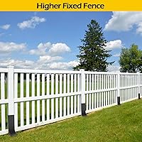 Vista 8 de Uranshin Heavy-Duty Steel Fence Post Repair Kit,Fence Post Repair Stakes Anchor Ground Spike Fence Post Repair Brackets for Repairing Broken Wooden