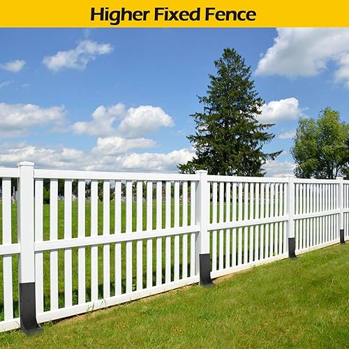 Miniatura 8 de Uranshin Heavy-Duty Steel Fence Post Repair Kit,Fence Post Repair Stakes Anchor Ground Spike Fence Post Repair Brackets for Repairing Broken Wooden