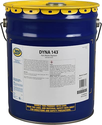 Zep Dyna 36635 - Disolvente para lavadora de 143 piezas, 5 galones (1 cubo) - Diseñado para su uso en lavados de piezas