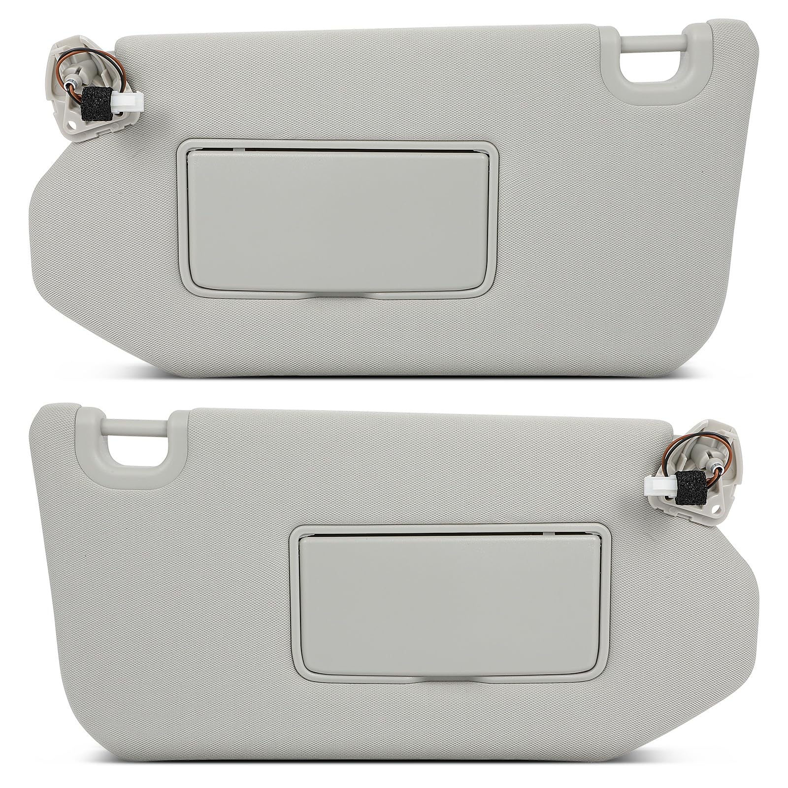 SCITOO Left & Right Sides Sun Visor Assembly fit for 2013-2018 for Nissan Pathfinder 2014-2017 for Infiniti QX60 2013 for Infiniti JX35 with Sunroof (Grey)