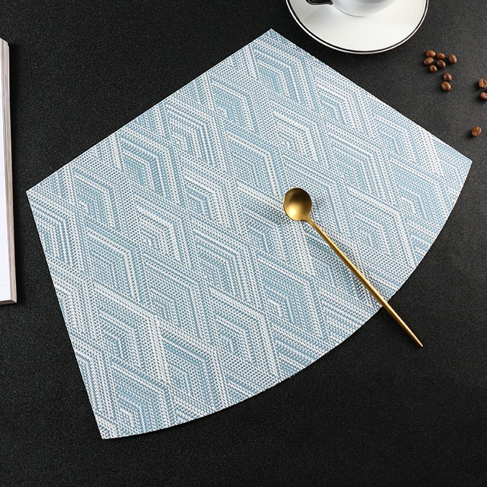 Sets de table Secteur bleu motif géométrique 29x44 cm salle à manger
