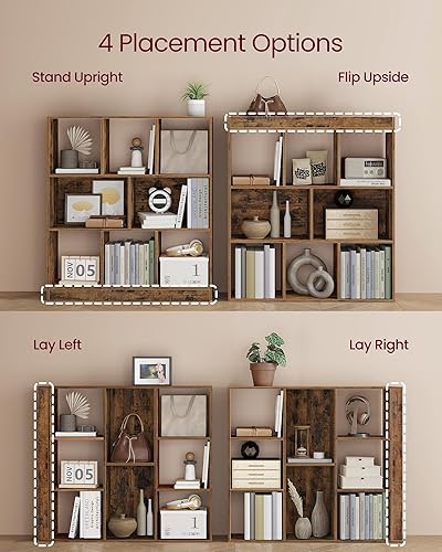 Miniatura 5 de VASAGLE Custos Collection ULBC455K01 - Estantería de 3 niveles, estante para libros, estante de almacenamiento abierto, 9.4 x 35.4 x 39.4 pulgadas,