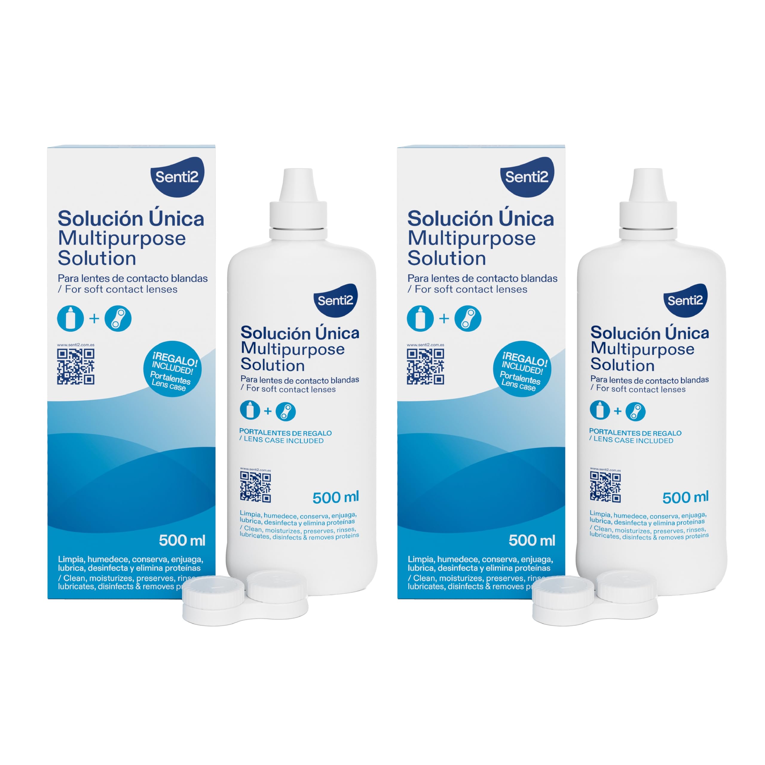 Senti2 Solución Única para lentes de contacto blandas - Liquido lentillas- 500ml — view 10