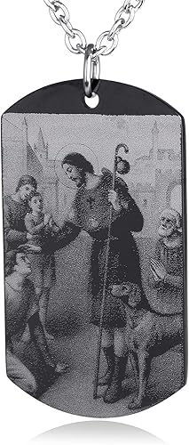 Miniatura 2 de Collar con etiqueta de perro con versículo bíblico sagrado, grabado católico cristiano, comunión cristiana, confirmación, rito religioso, regalo