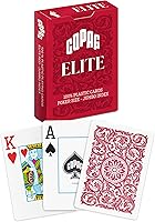 Vista 9 de Copag Elite cartas de juego 100% de plástico, tamaño póquer (estándar) índice Jumbo, baraja individual (negro)