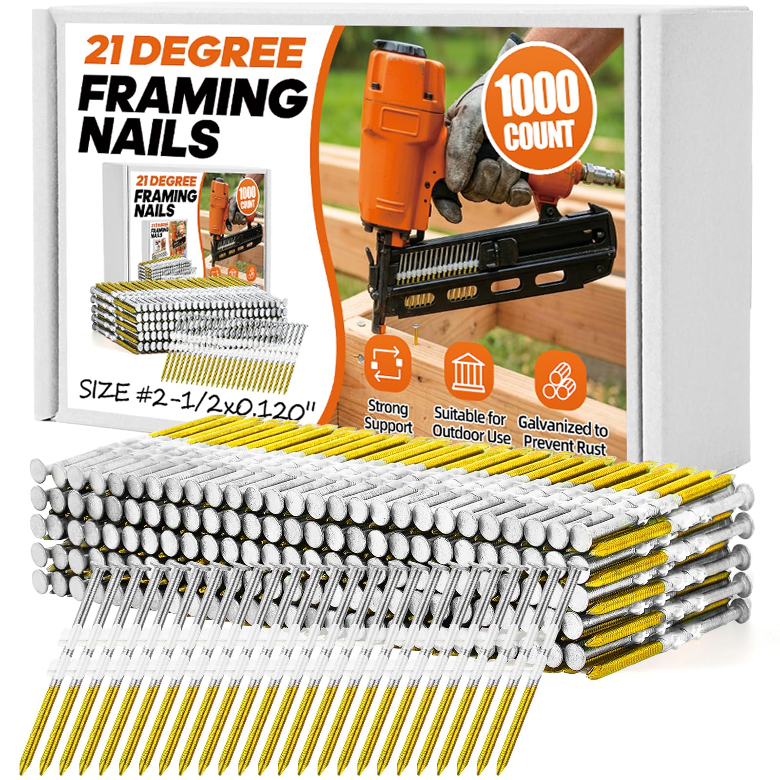 2000 Framing Nails - Hot Dipped Galvanized -9