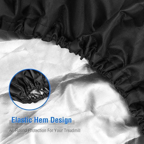 Treadmill Cover Under Desk Treadmill Cover Waterproof Dustproof Protective Cover for Treadmill Walking Desk Under Desk (Black,)
