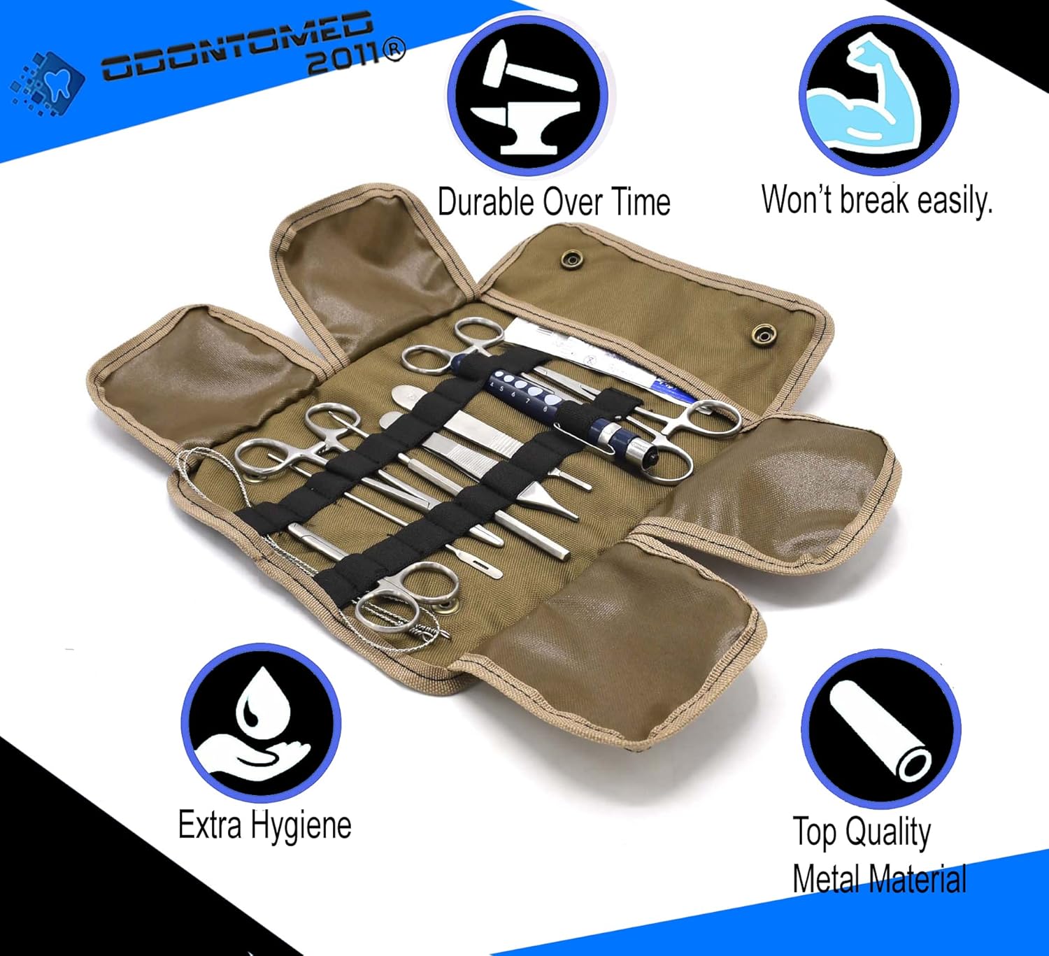 OdontoMed2011 20 PC U.S. Military Style Surplus Emergency/Survival Kit - Bleed CONTOL Kit - Military Style First Aid Kit - Molle Pouch MLT-04