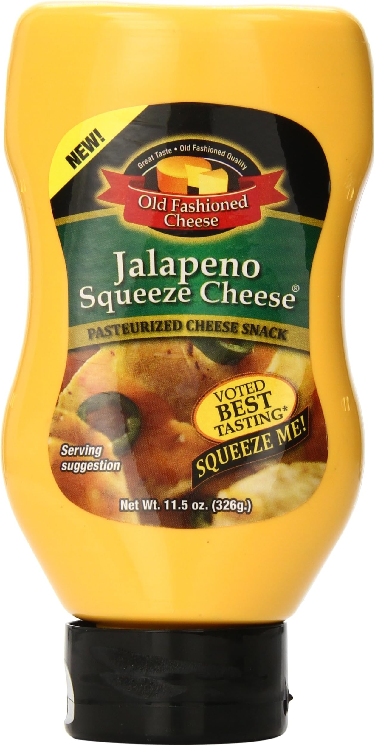 Old Fashioned Cheese Jalapeno Squeeze Cheese, 11.5 Ounce