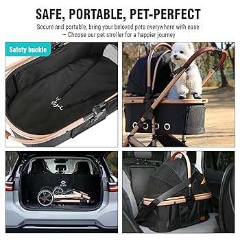 Amazon.com: EchoSmile 4 in 1 Pet Stroller, Folding
