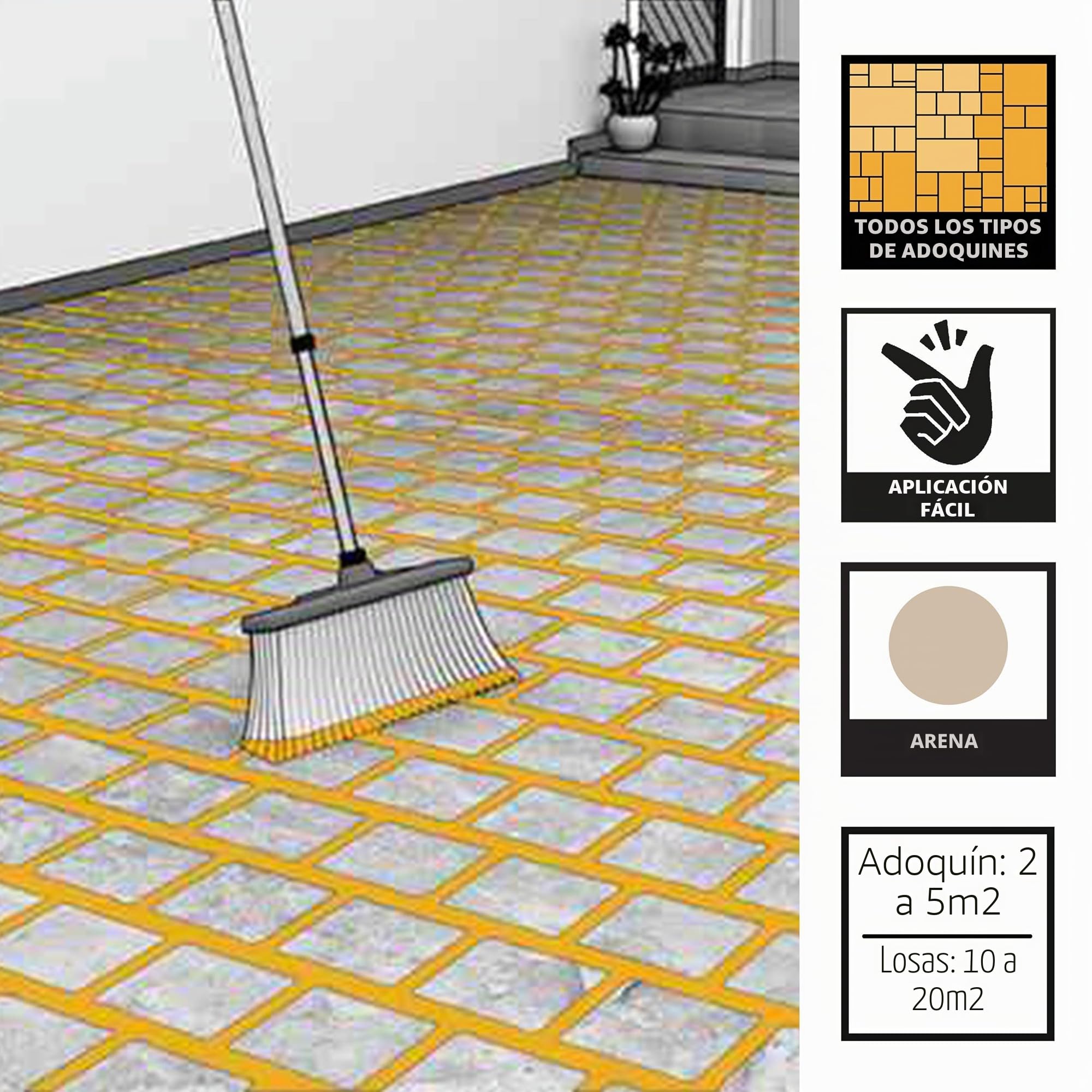 Sika FastFix 131, Arena de polímero para llenar juntas de pavimento y losas, 20 kg, tono arena