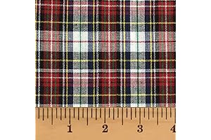 Highland Red Tartan Plaid Fabric by JCS - Sold by the Yard