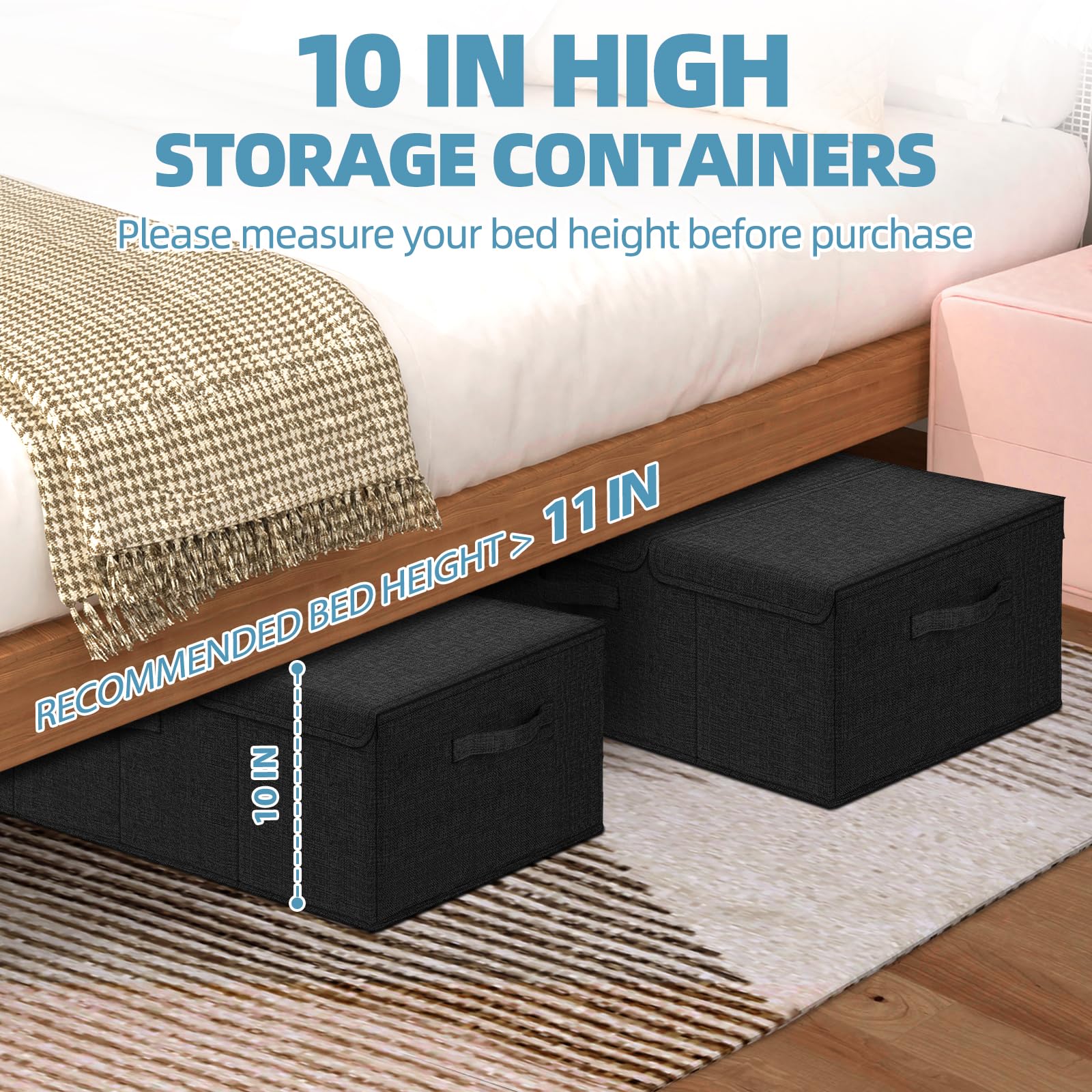Tall Storage Containers Under Bed Under Bed Storage Boxes & Drawers