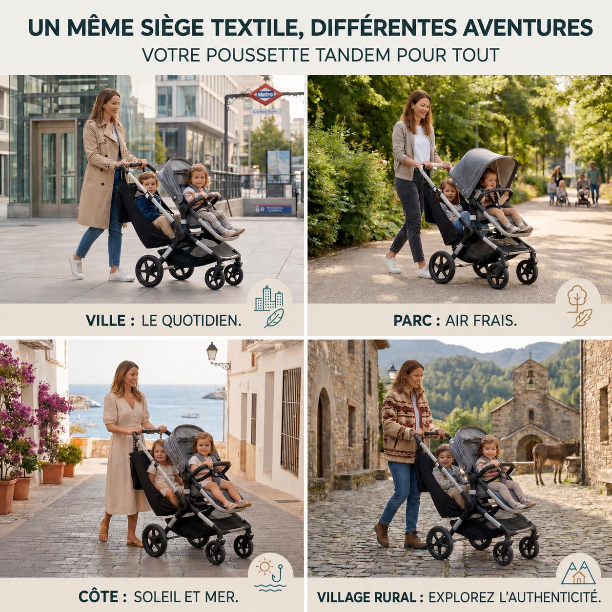 Hamac Siège Poussette – Siège Supplémentaire Deuxième Enfant 2-5 Ans Grand Frère et Sœur Compatible Toutes Poussettes Alternative Buggy Board Marchepied Poussette (Noir) | Hamac textile pour poussette Compatible toutes poussettes Siège supplémentaire enfa