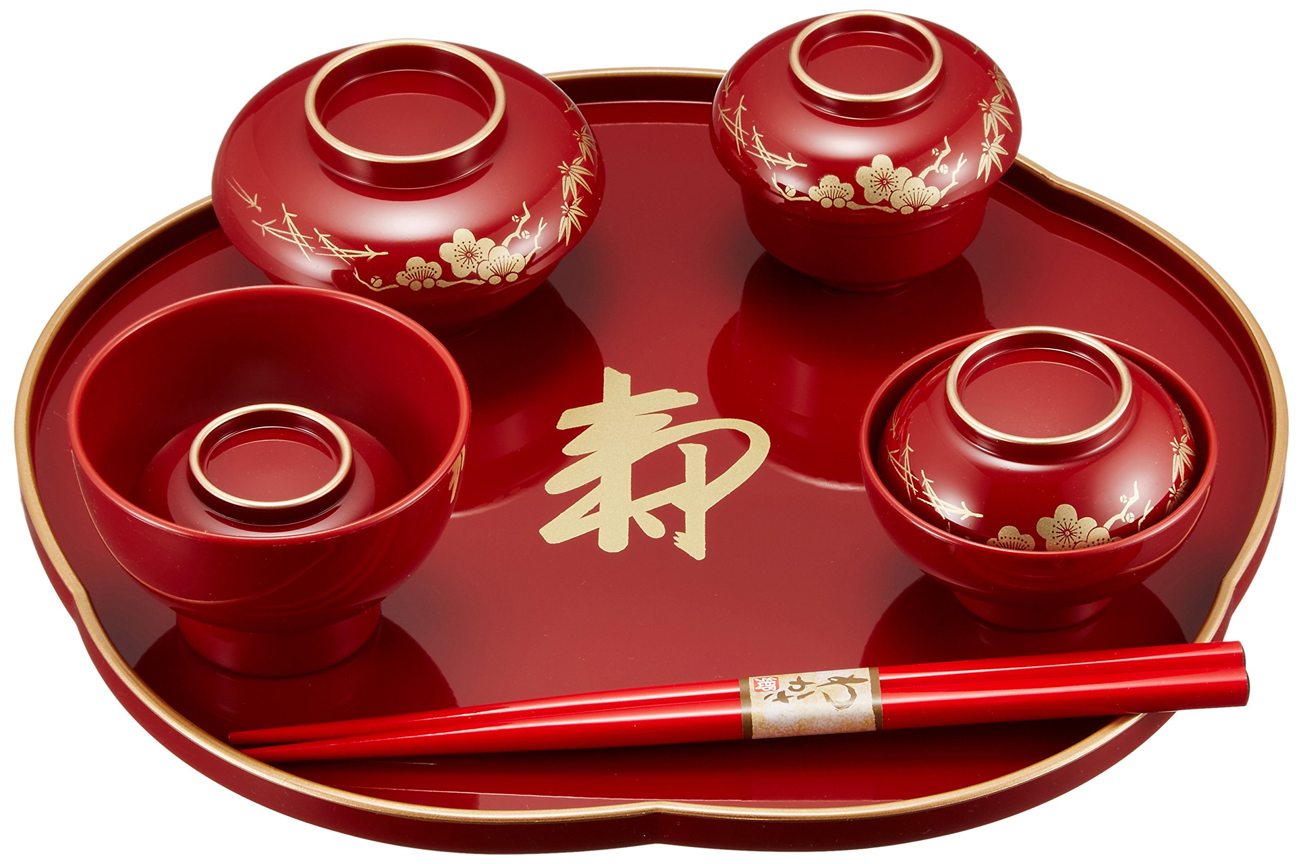 Amazon.co.jp: アイプラス お食い初めお祝膳 総朱 松竹梅 男の子