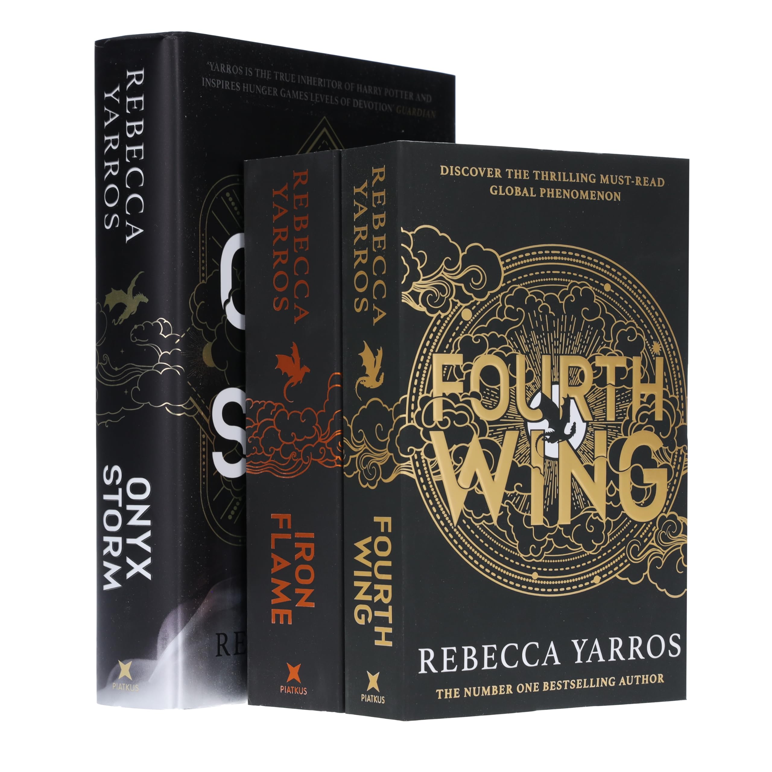 The Empyrean Series Collection 3 Books Set By Rebecca Yarros (Fourth Wing, Iron Flame & Onyx Storm)