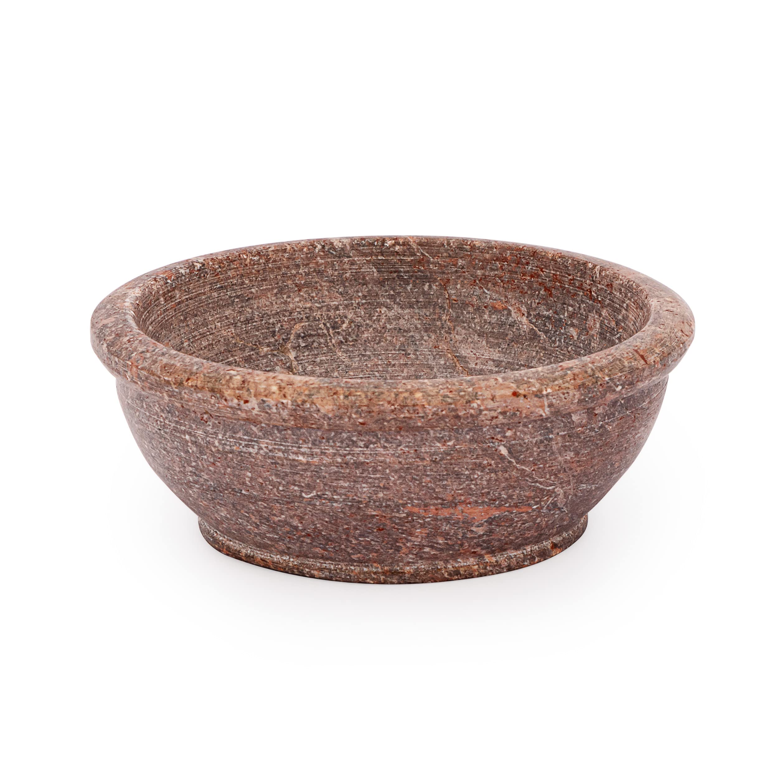 NKlaus 6.5 cm Soapstone Incense Bowl 2.5 cm High for Frankincense Operating Mode Coal 14018