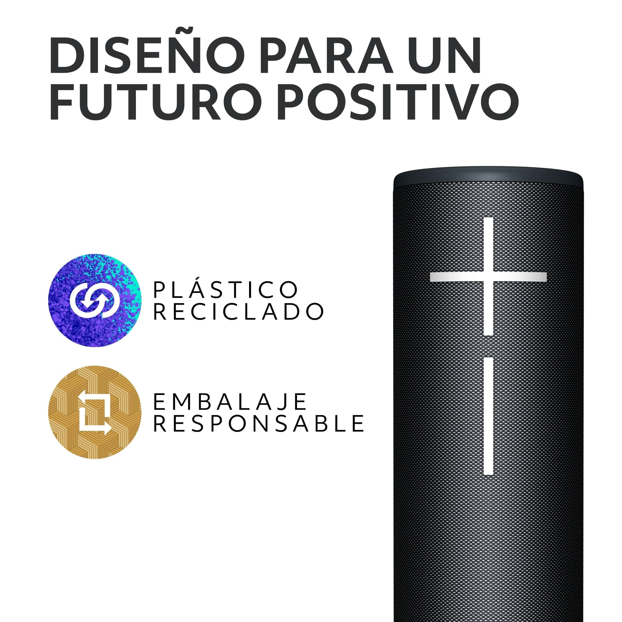 Ultimate Ears Boom 4, Altavoz Bluetooth portátil Resistente al Agua con Sonido de 360 Grados, inmersivo, nítido, Altavoz Flotante con 15 h de batería y Radio de acción de 45 m- Negro