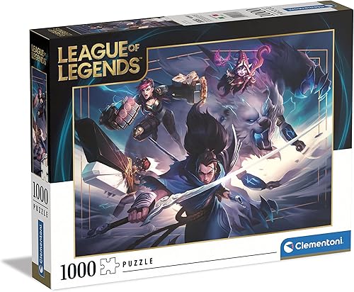 Clementoni 39669 League of Legends 1000 piezas, fabricado en Italia, rompecabezas para adultos, multicolor, mediano