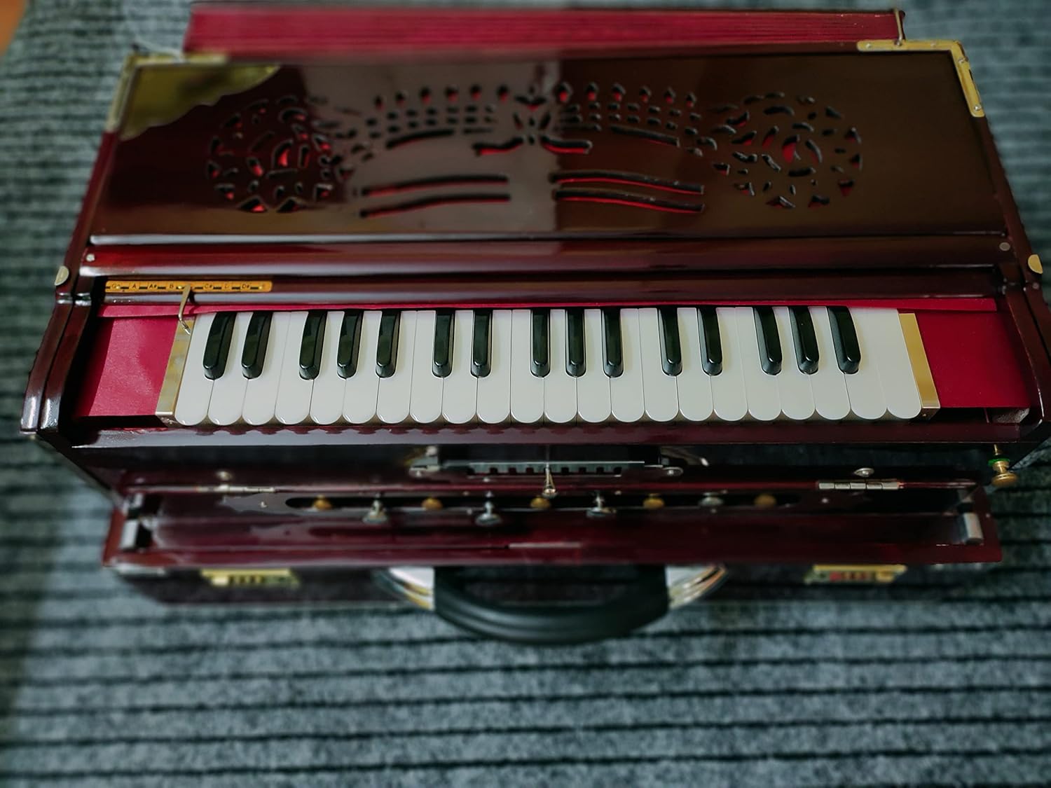 Kolkata Made Original Palitana Reed 9Scale Changer Harmonium BROWN Amazon.in Computers
