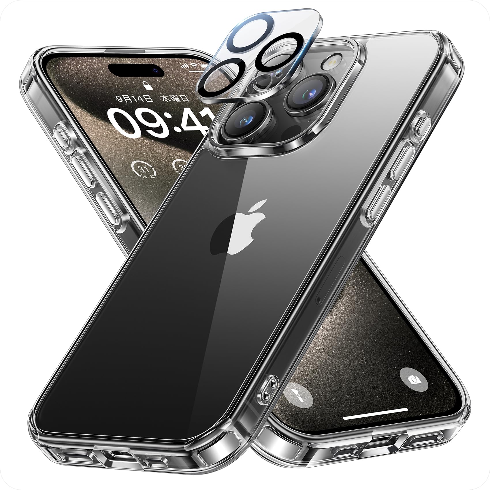 Amazon.co.jp: NIMASO ケース + カメラフィルム iPhone15Pro用