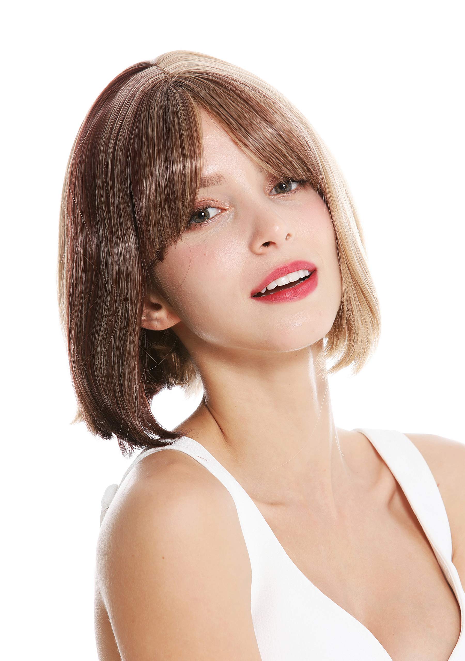 WIG ME UP - GFW2641-18+33 women's quality wig fringe short bob long-bob extravagant light brown mix brown - Image 2