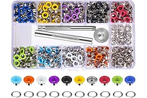 400-Count 3/16 Inch Multi-Colored Eyelets Kit for Fabric