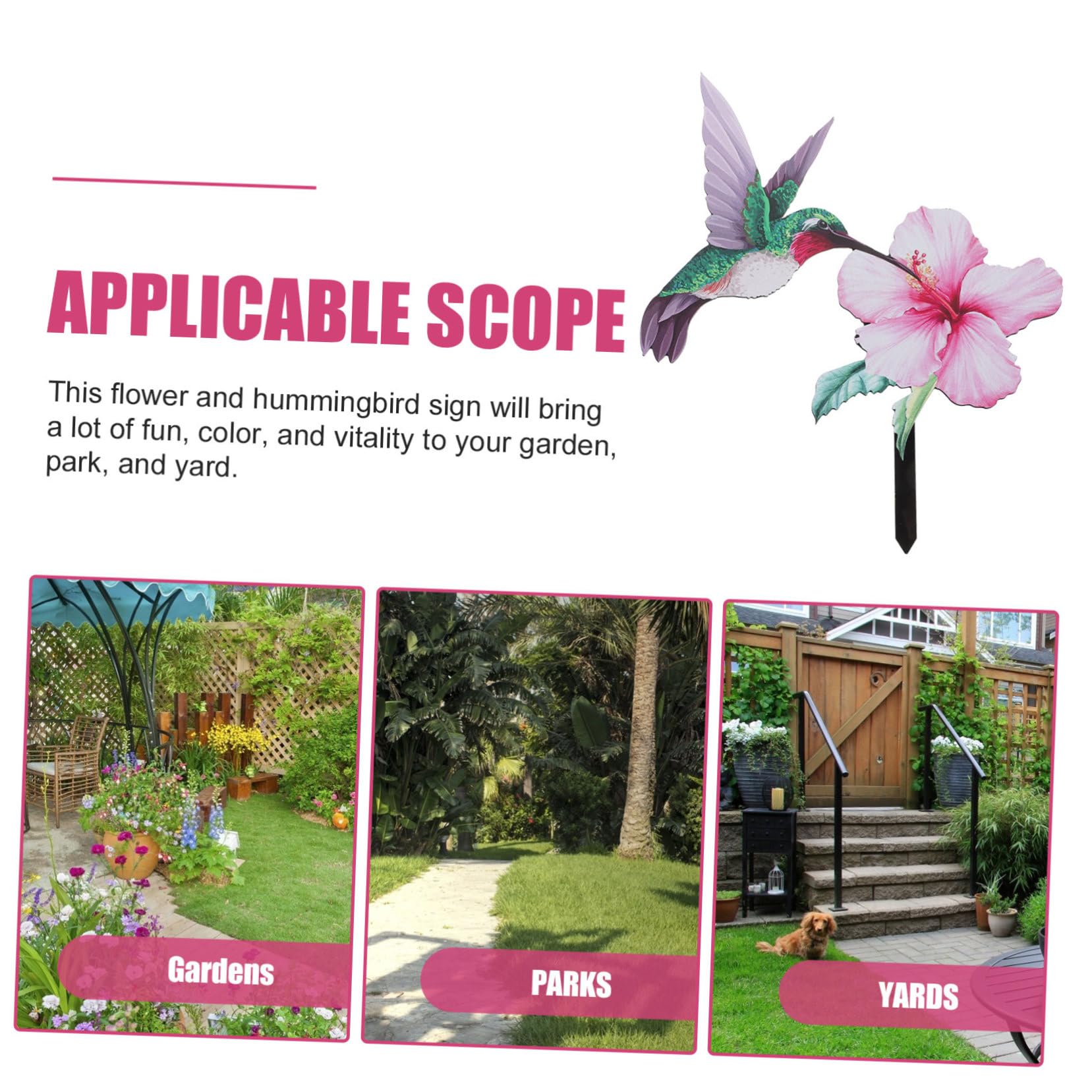 Kisangel 4stücke Blumen Gartenstecker Mit -Design Dekorative Gartenpfähle Für Außendekoration Wetterfest Für Garten Terrasse Beete Und Zäune Einzigartiges Kunstwerk Für