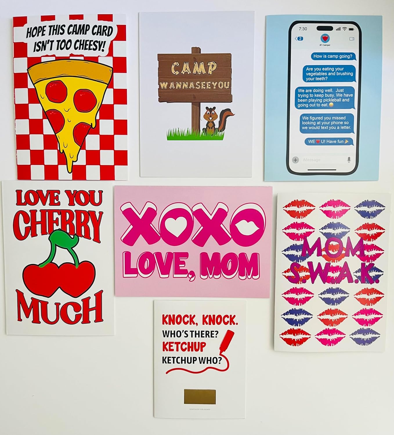 MOM's PACK of CAMP GREETING CARDS-6 Pack