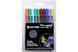 Gelly Roll Moonlight Assorted Fine Color Set - 10 Opaque, Vibrant Shades...