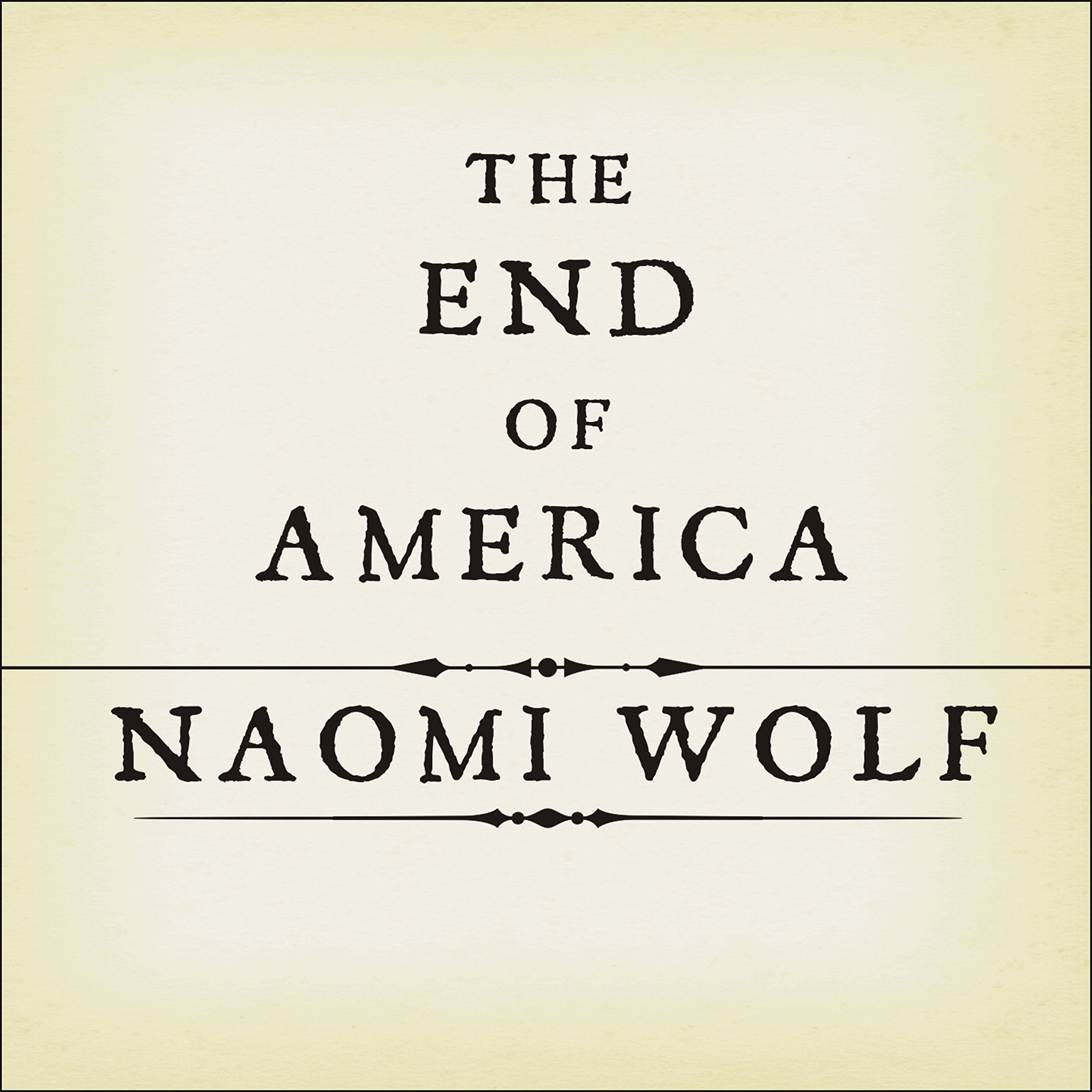 Cover art for The End of America