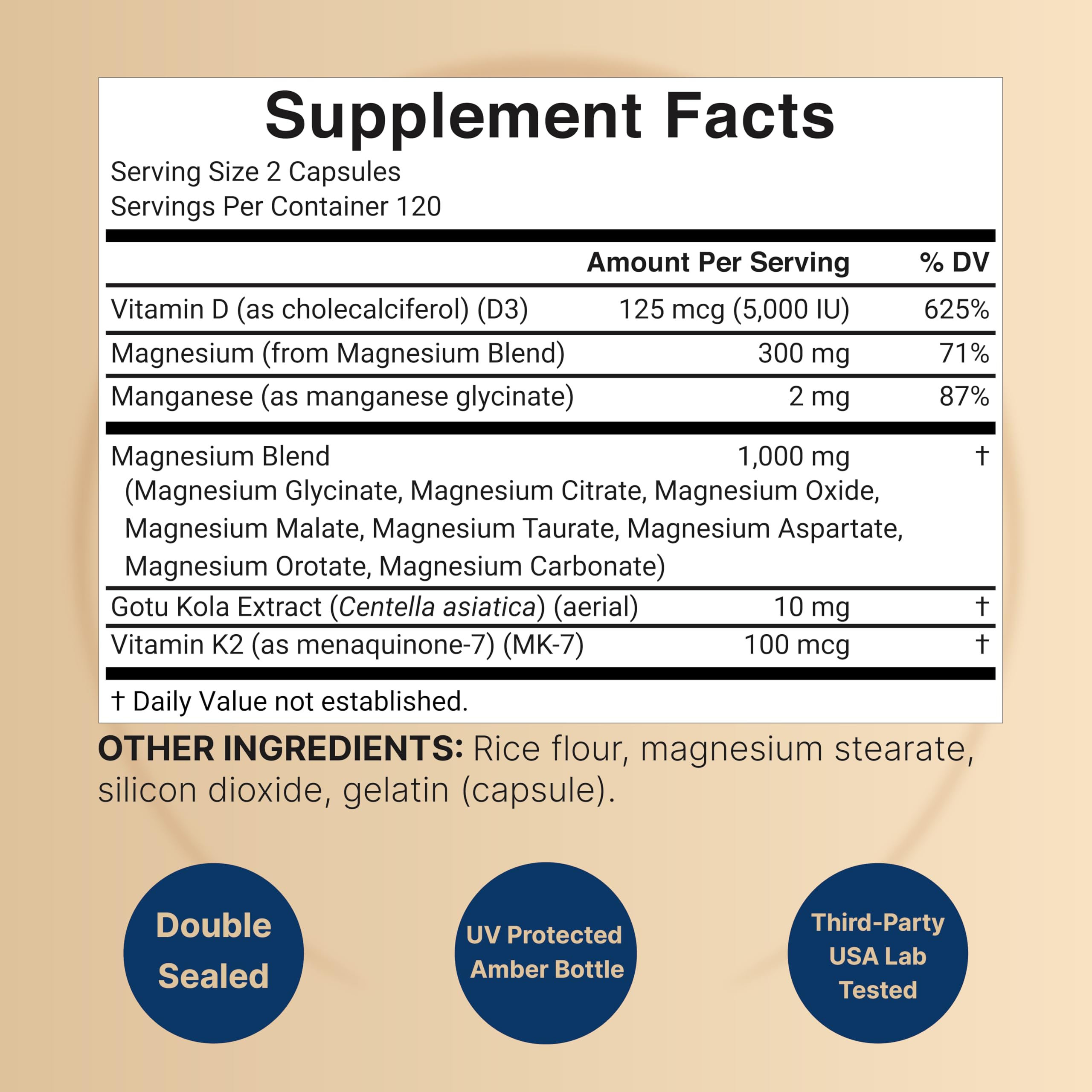 12-in-1 Magnesium Complex 1000mg, 4-Months Supply – Magnesium Glycinate, Citrate, Taurate, Malate, & More – High Absorption Formula for Men & Women – Chelated & Purified – 240 Capsules