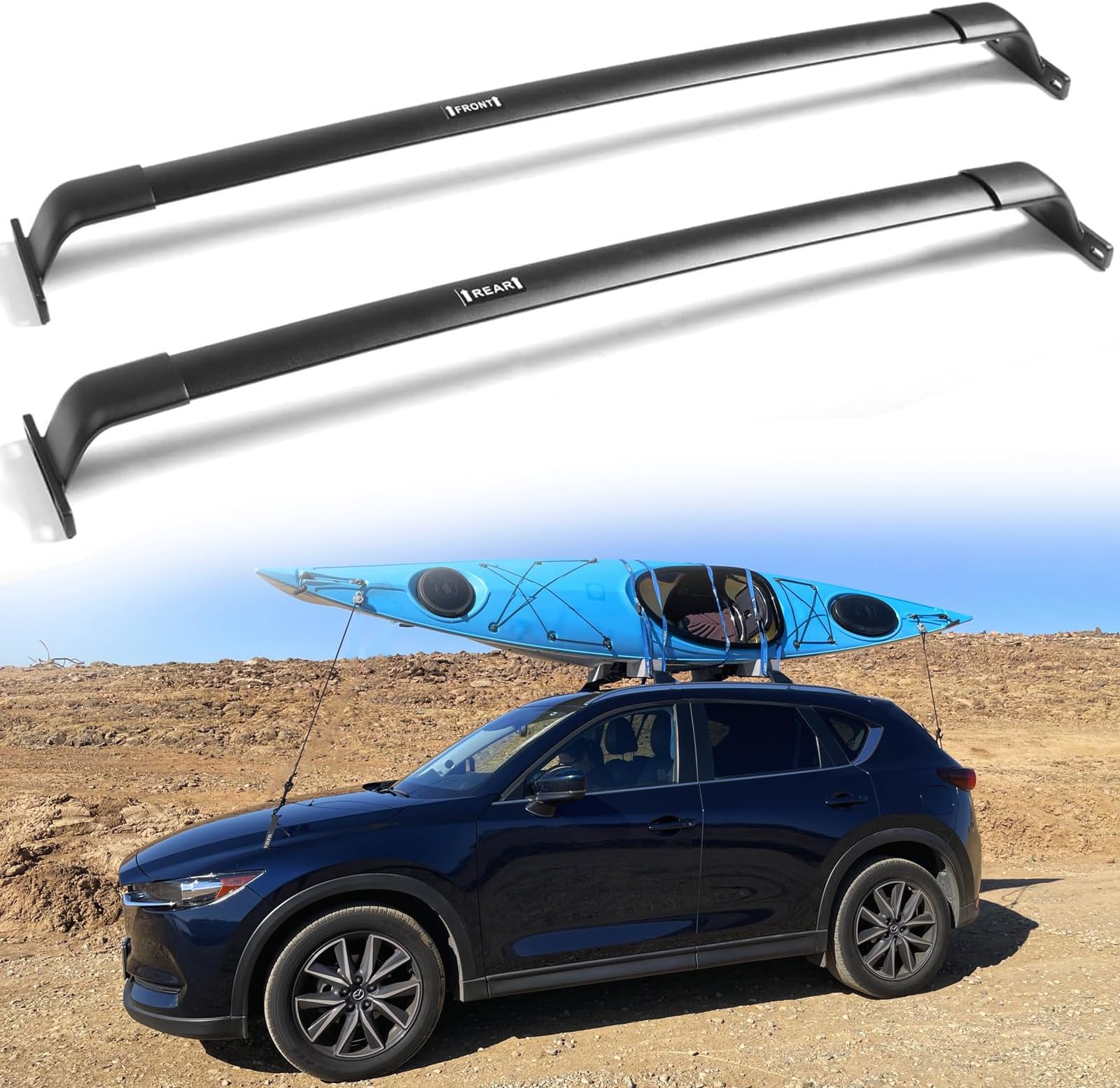 Etesan 220LBS Roof Rack Cross Bars Fit for Mazda CX5 CX5 20172025 Aluminum Cross