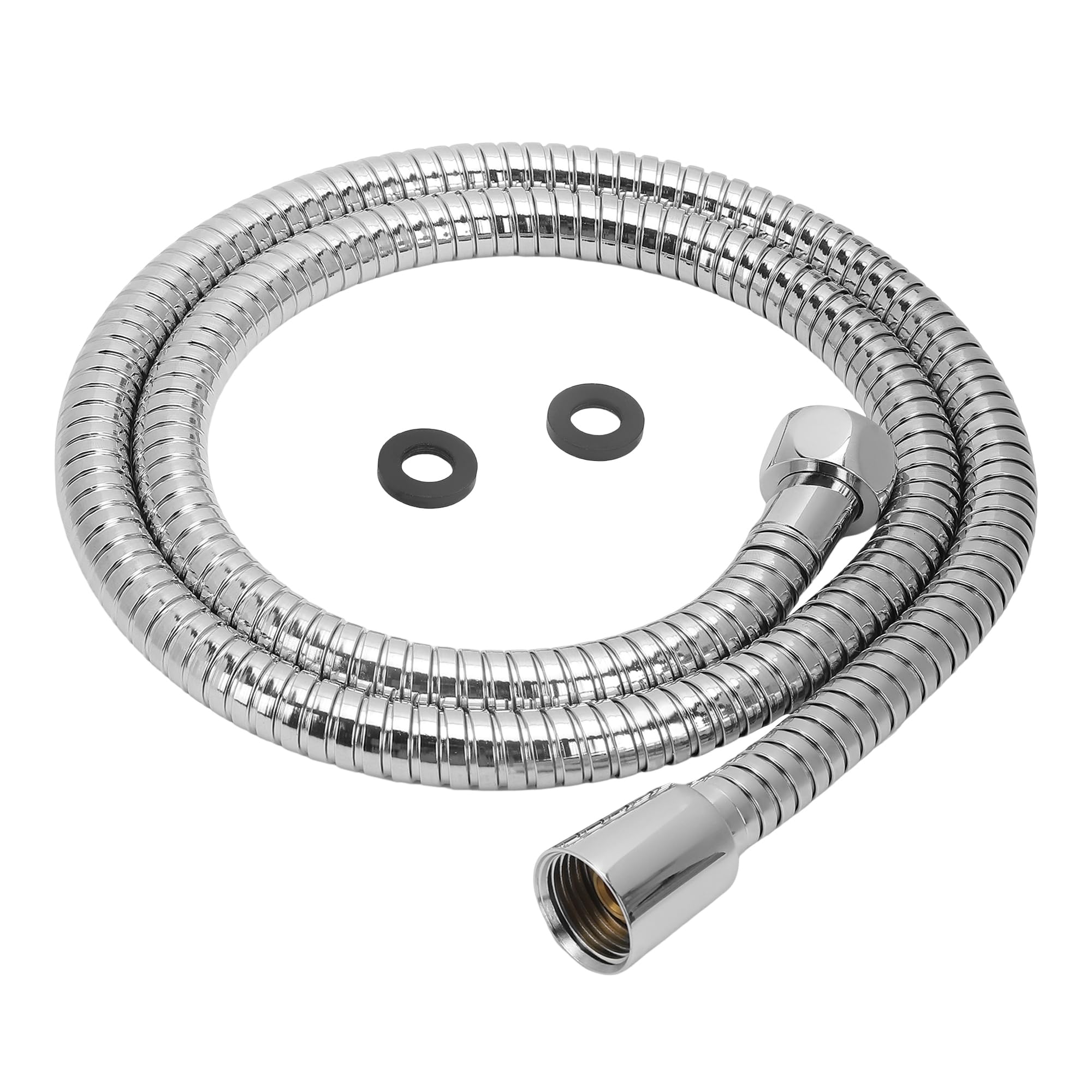 Orvos Shower hose extendable, Premium 304 Stainless Steel outer hose, with EPDM inner tube, 1.5 to 1.8 meter, for hand showers and health faucets in high end luxury bathrooms 3
