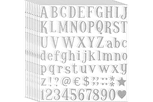 790 Pieces Glitter Alphabet Letter Stickers for Grad Cap Decoration