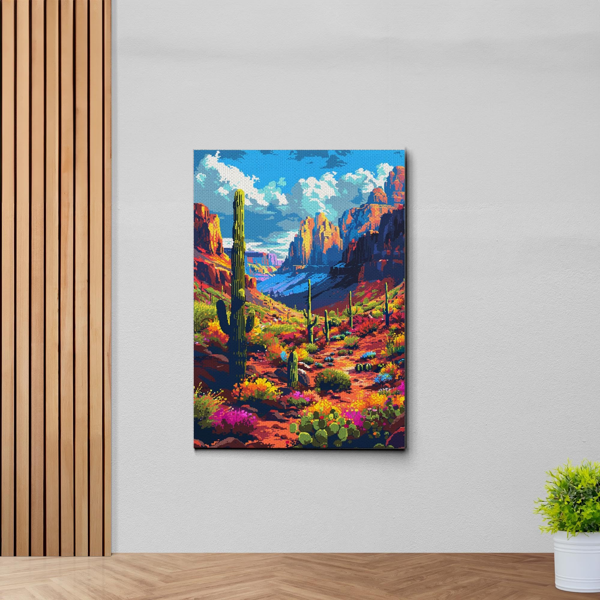 Amazon.com: Desert Art Print, Colorful Travel Art, California