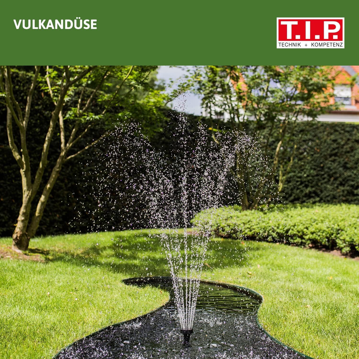 T.I.P. Wasserspielpumpe WPS 2000 R, 2000 l/h, Teichpumpe, Schwarz, einstellbares Teleskoprohr