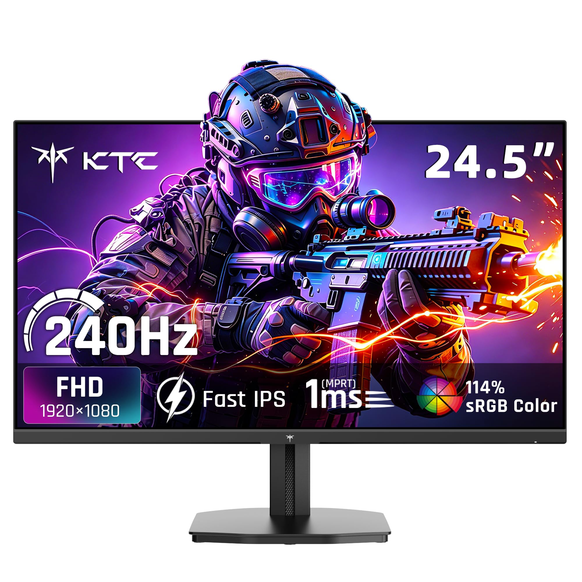 KTC 24.5 Inch 240Hz Gaming Monitor (H25T7-A)