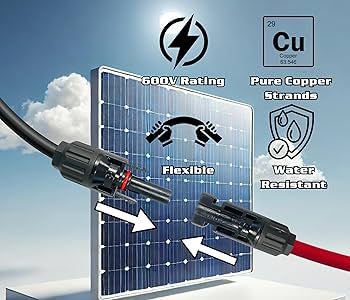 Amazon.com: WindyNation 8 AWG 8 Gauge Pair 10 Feet Black + 10 Feet Amazon.com: WindyNation 8 AWG 8 Gauge Pair 10 Feet Black + 10 Feet